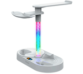 Soporte de carga de absorción magnética PS5 VR2 con luz RGB Soporte de exhibición de almacenamiento para auriculares VR