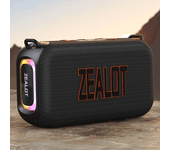 Altavoz portátil ZEALOT S85 50W con bluetooth, doble drivers, sonido HiFi, potente bajo, batería grande de 8000mAh, luz