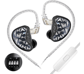 KZ AS24 Pro HiFi Auriculares Intrauricular Monitores Auriculares 24 Controladores de Armadura Balanceada Interruptor de