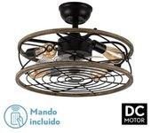 Akunadecor - Ventilador De Techo Metal Negro Arcadia