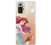 Funda Oficial de Disney Ariel y Sebastián Burbujas La Sirenita para Xiaomi Redmi Note 10 Pro