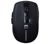 Ratón Inalámbrico PROMATE Breeze Clic Silencioso (1600 DPI - USB - Negro)