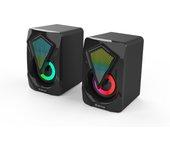 Denver GAS-500 Altavoces Gaming 2x3W RSM USB RGB