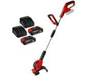 Einhell Power X-Change 18V Recortabordes de batería GE-CT 18/28 Li-Solo + PXC-Starter kit  (18 V, 2,5 Ah, 2 baterías, Ancho de corte cuchilla: 28...