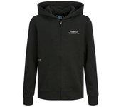 Chaqueta jack and jones great b2s logo zip black niño