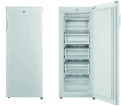 congelador vertical edesa ezs-1412 wh e alto 142 cm 160 litros blanco