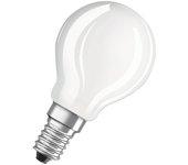 Bombilla led e14 esférica 250 lúmenes 2.5w de 2700k osram