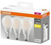 Pack 3 Bombilla LED OSRAM A E27 Opal 6,5W 806Lm 2700K IP20 300 [LV-4058075819351]