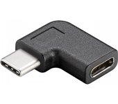 Goobay Adaptador USB-C a USB-C 90º Macho/Hembra Negro