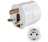 Goobay Adaptador Conector Europeo a Clavija UK Blanco