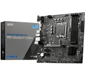 msi intel  pro b660m-p ddr4 lga 1700