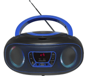 reproductor denver cd mp3 radio usb aux boombox tlc-212 azul