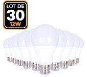 30 Bombillas LED E27 12W Blanco frio 6000K EUROPALAMP