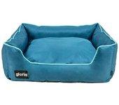 Cama para perro gloria quartz azul, gris (70 x 60 cm)