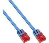 Inline flat ultraslim cable de red u/utp cat.6 gigabit ready blue 0.5m