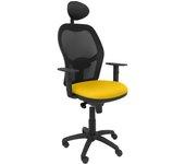 P&C-Silla de Oficina con Cabecero Jorquera P&C ALI100C Amarillo