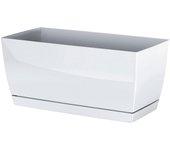 Maceta PROSPERPLAST Coubi Case P (Blanco - 24 x 12 x 11 cm)