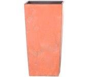 Maceta PROSPERPLAST Urbi Square Beton Efect (Naranja - 26.5 x 26.5 x 50 cm)