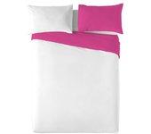 Funda Nórdica Bicolor Fucsia/blanco Naturals Cama 200