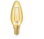 Bombilla led osram vintage e14 oro 2,5w 220lm 2400k ip20 300 ° [lv-4058075293212]