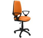 Silla Elche CP bali naranja brazos fijos