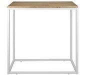 Consola DS MUEBLES iCub (Blanco - 35 x 120 x 82 cm - Madera y Metal)