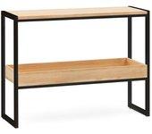 Consola BOX FURNITURE iCub (Negro - Madera y Acero - 120 x 32 x 75 cm)