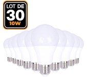 30 Bombillas LED E27 10W Blanco calido 3000K EUROPALAMP