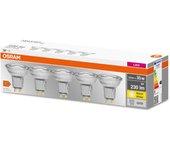 Pack 5 Bombilla LED OSRAM PAR16 GU10 2,6W 230Lm 2700K IP20 36 [LV-4058075157941]