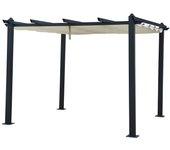 Pérgola independiente 3 × 3m cassis beige - estructura de aluminio