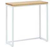 Consola BOX FURNITURE 94 Icub Blanco (Madera, Metal - 30x80x80 cm)