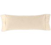 Funda de almohada pure crema 45x155 cm