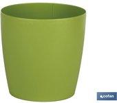 MACETA CAMELIA COLOR VERDE 24.5X23.6CM