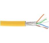 Cable de red inline s/ftp pimf cat.6a libre de halógenos 500mhz amarillo 100m