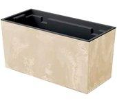 Maceta urbi case beton effect , dimensiones (mm) 395x185x195, color crema