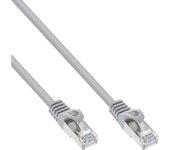 Cable de red inline f/utp cat.5e gris 0.3m