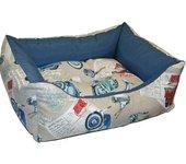 Cama para Perros GLOBAL Avispas (Azul - 50x40x20cm - TNT)