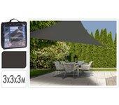 Progarden toldo de tela triangular gris oscuro 3x3x3 m