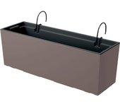 Maceta urbi case w , dimensiones (mm) 580x180x195, color mocca