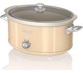 Slow Cooker SWAN 6,5L (40 x 24,5 x 31 cm - Ceramico - Crema)