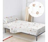 Woods animals juego de sabana cama 80/90 (160x270 cm)