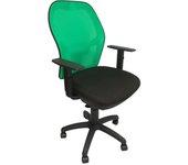 Silla Jorquera malla verde asiento bali negro