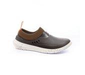 Zapato rouchette mix, marrón talla 46