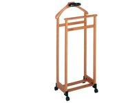 L'indossatore foppapedretti, valet stand, color nogal