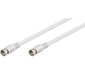 Goobay Cable Antena F Macho/Macho 30cm Blanco