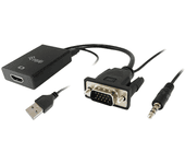 Equip Adaptador VGA a HDMI con Audio