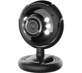 trust webcam spotlight pro con luces led , 1.3 megapixel , microfono integrado , negro (16428)