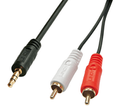 audio cable 2xphono-3 5mm 1m