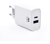 ewent cargador rapido q3 20w usb-c y usb-a