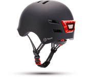 casco youin con led frontal y trasero negro (talla m)